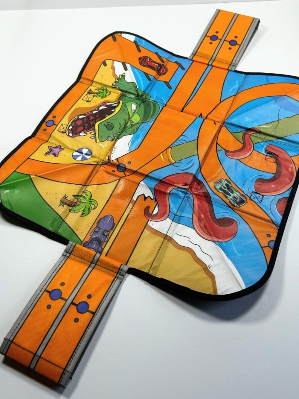 Hot Wheels Zipbin Ramp It Up Playmat And Storage Toy Box For Cars, Pre-Owned - Picture 10 of 16